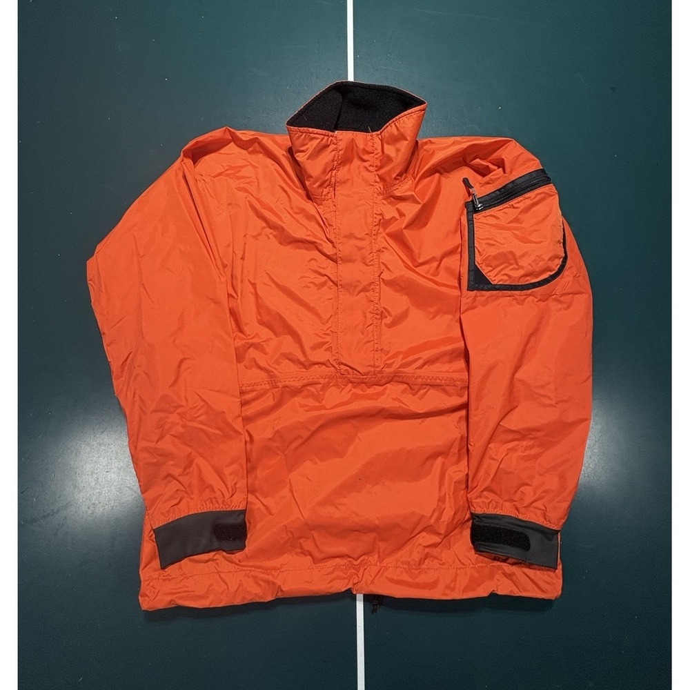 Kokatat Gortex Anorak Jacket Men's Large Orange Kayak Paddling Made In USA